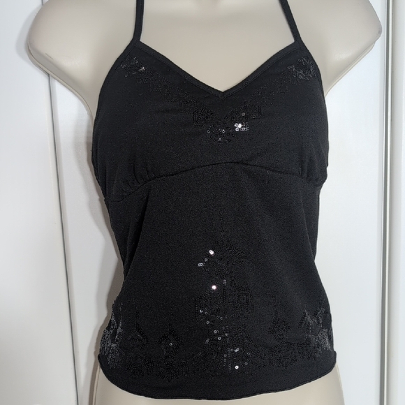 ROMWE Black Halter Top - Picture 1 of 5